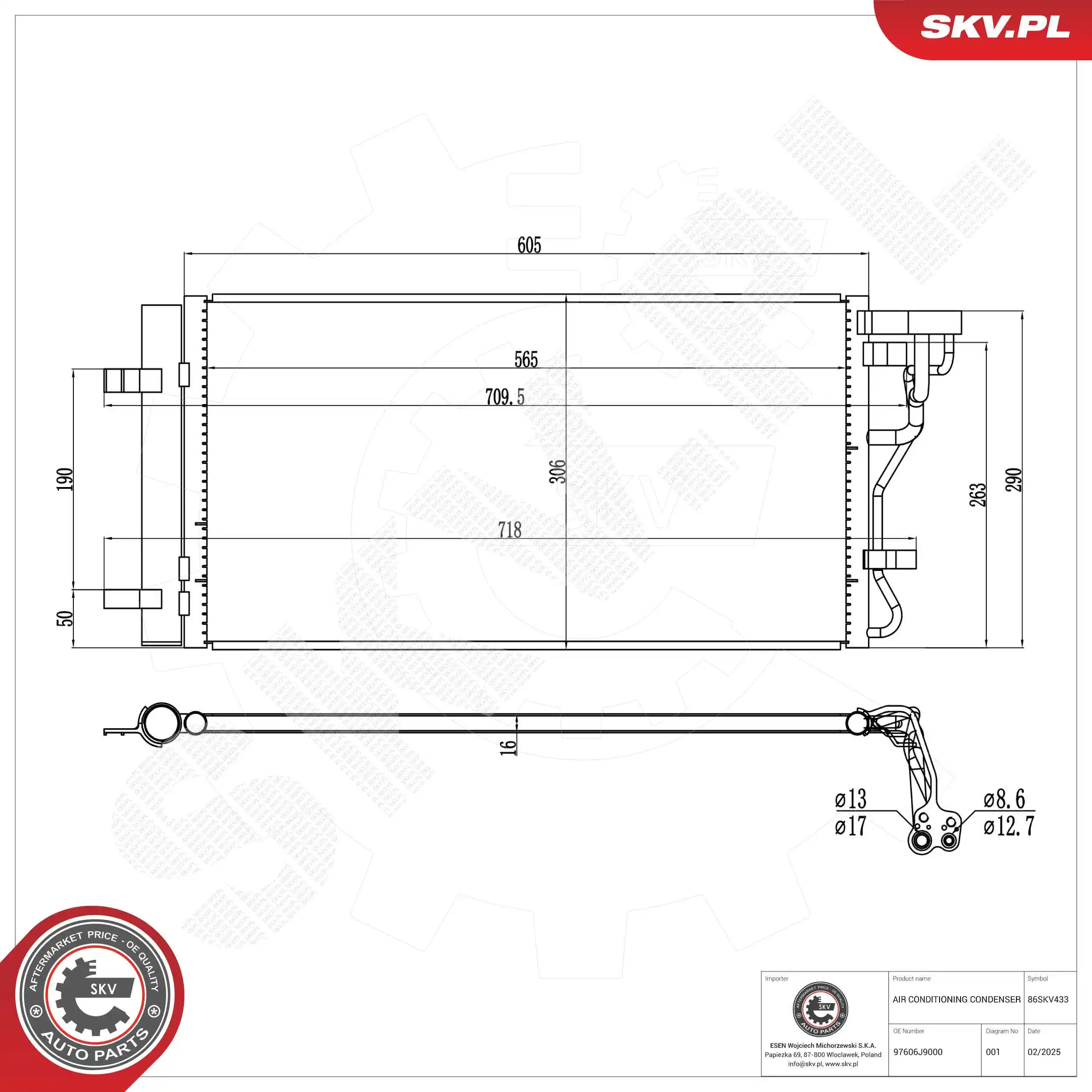 Condenser, air conditioning